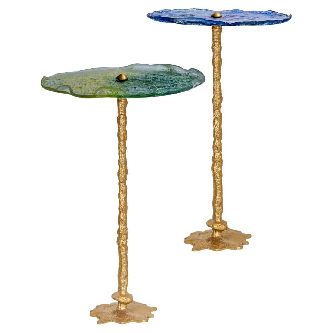 Splash Side Tables in Collaboration with artist Maha Abdelkarim For Sale