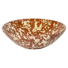 Splatter Bowl, Large, in Terracotta and Cream