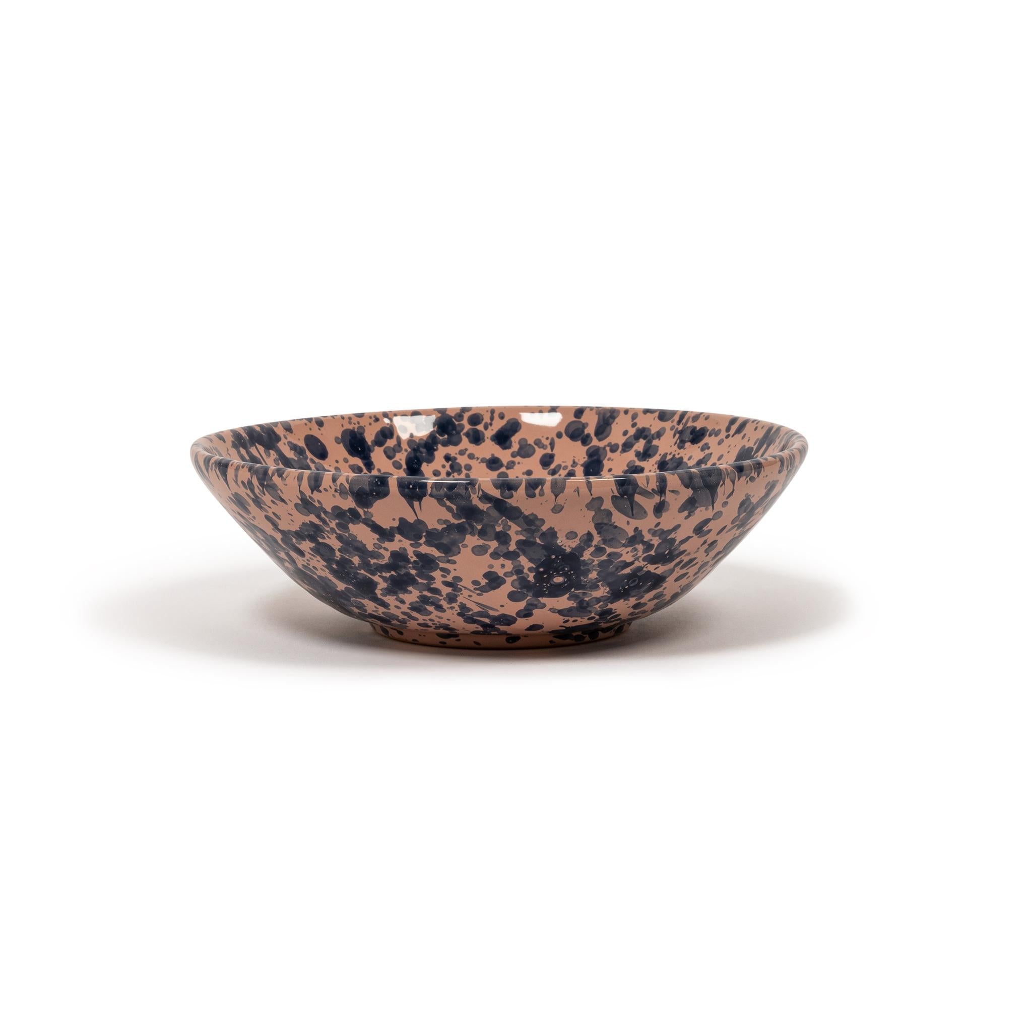 Splatter Bowl, Large, Tan & Ivory, Modern Rustic Design, Large Pasta Bowl, Chic 4