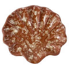 Splatter Coquillage Dish in Terracotta and Cream