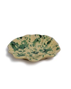 Splatter Coquillage Dish, ceramic, Verde