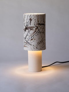 Splattered Ceramic Straight Walled Lamp