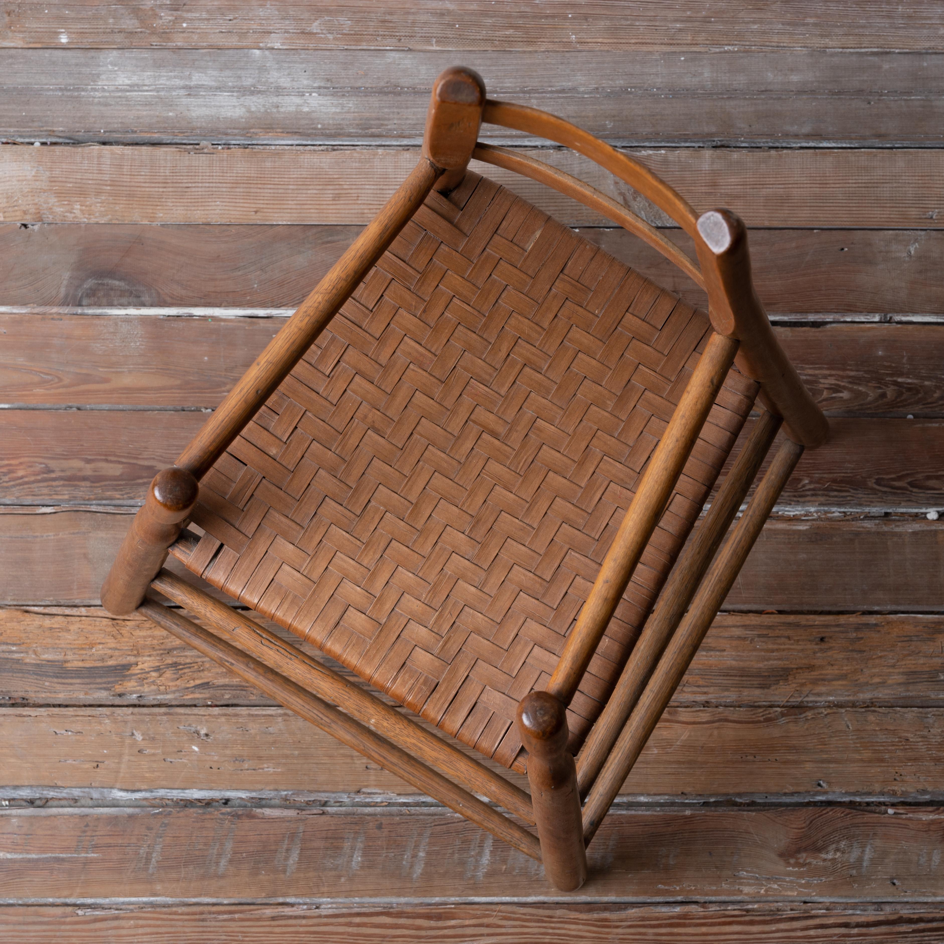 Splayed Ladder-Back High Chair, 19th Century For Sale 7