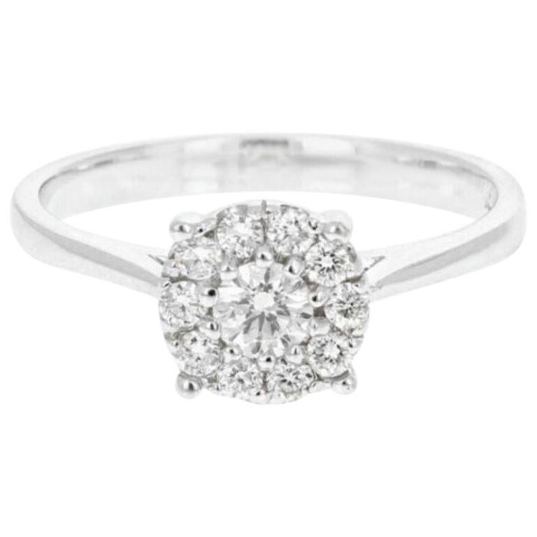 Bague Solitaire Or Jaune 14 Carats 5/8 Ct Diamant Naturel - Taille 7 - Occasion