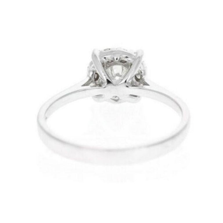 Rose Cut Splendid 0.45 Carat Natural Diamond 14 Karat Solid White Gold Band Ring For Sale