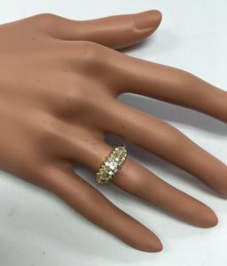 Splendid 1.00 Carat Natural Diamond 14 Karat Solid Yellow Gold Ring For Sale 6