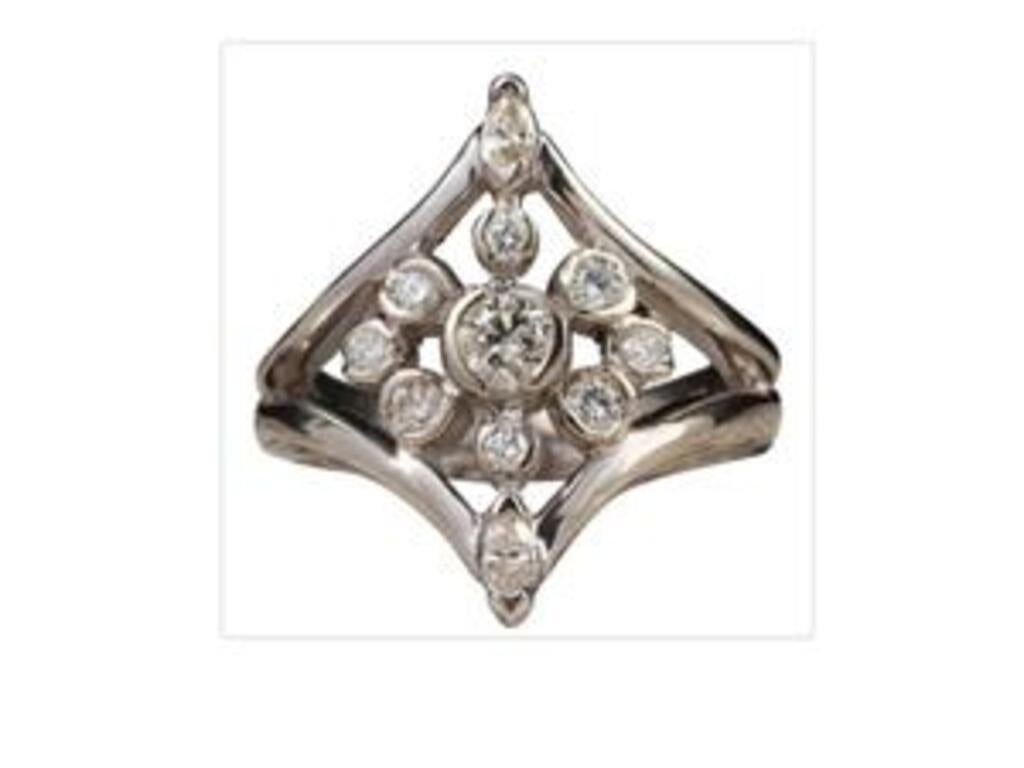 Splendid 1.00 Carat Natural VS1 Diamond 14 Karat Solid White Gold Ring For Sale 2