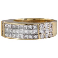Espléndido anillo de oro amarillo macizo de 18 quilates con un diamante natural VVS de 1,70 quilates