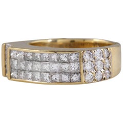 Splendid 1.70 Carat Natural VVS Diamond 18 Karat Solid Yellow Gold Ring