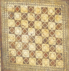 Splendid 19th Century Anglo-Indian CHESS BOARD TABLE