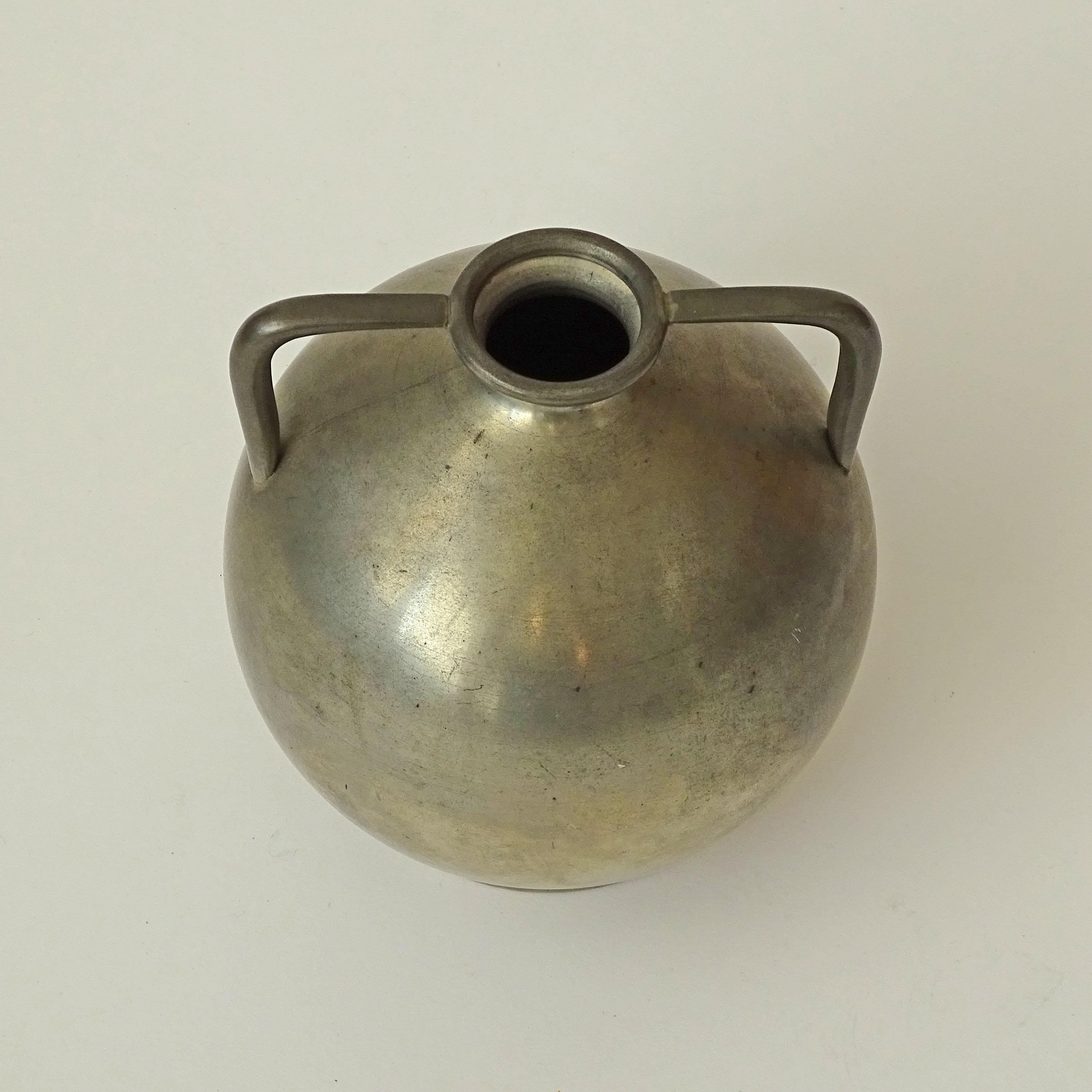 European Splendid 20th Century Pewter Soliflor Vase For Sale