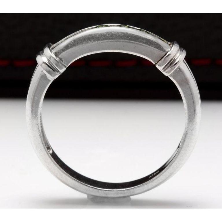 Rose Cut Splendid .50 Carat Natural VS Diamond 14 Karat Solid White Gold Ring For Sale