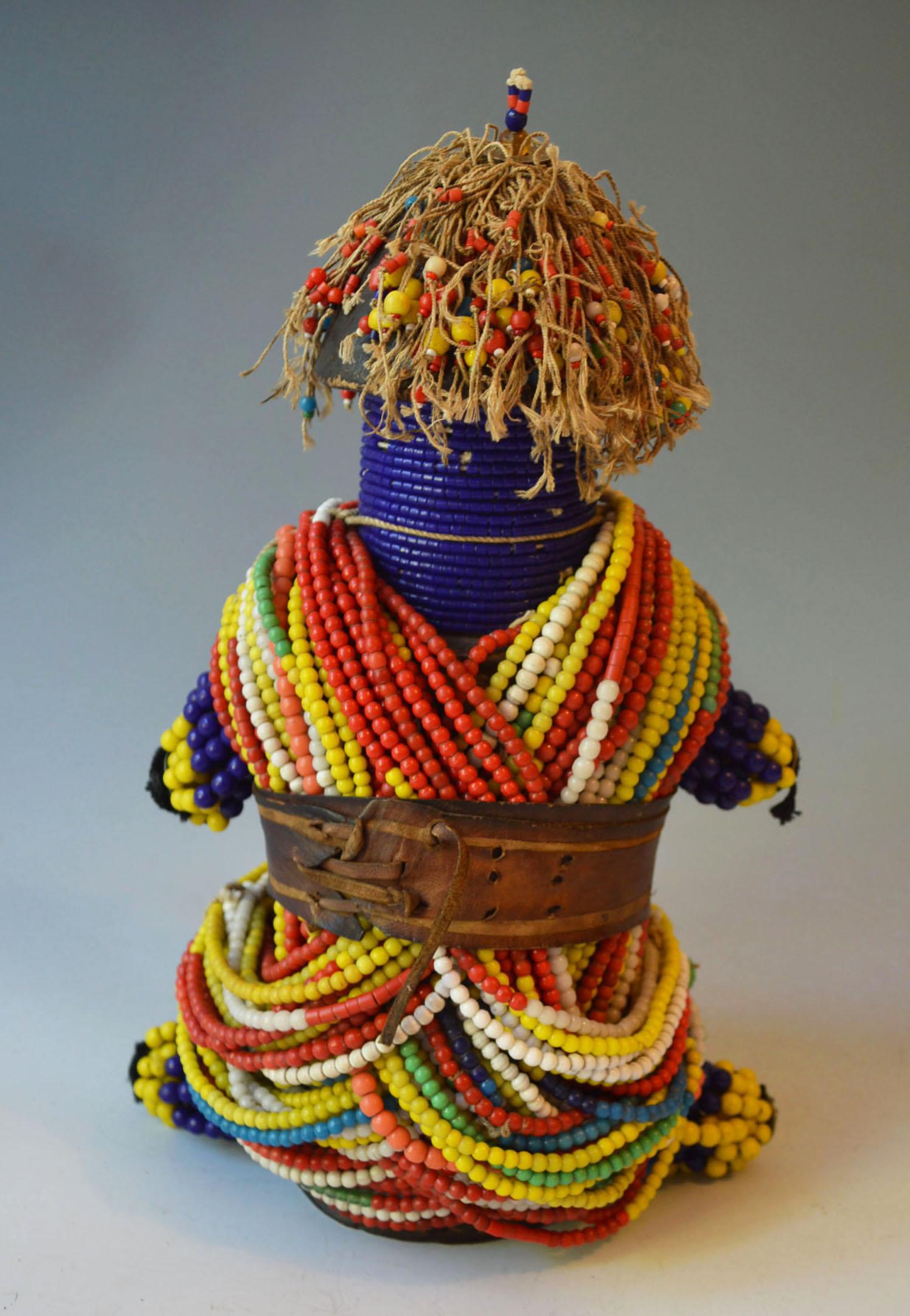 Cameroonian Splendid African Tribal Ham Pilu Fertility Doll Namji Fali, Cameroon