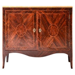 Splendido mobile antico napolitano a due ante in legno impiallacciato