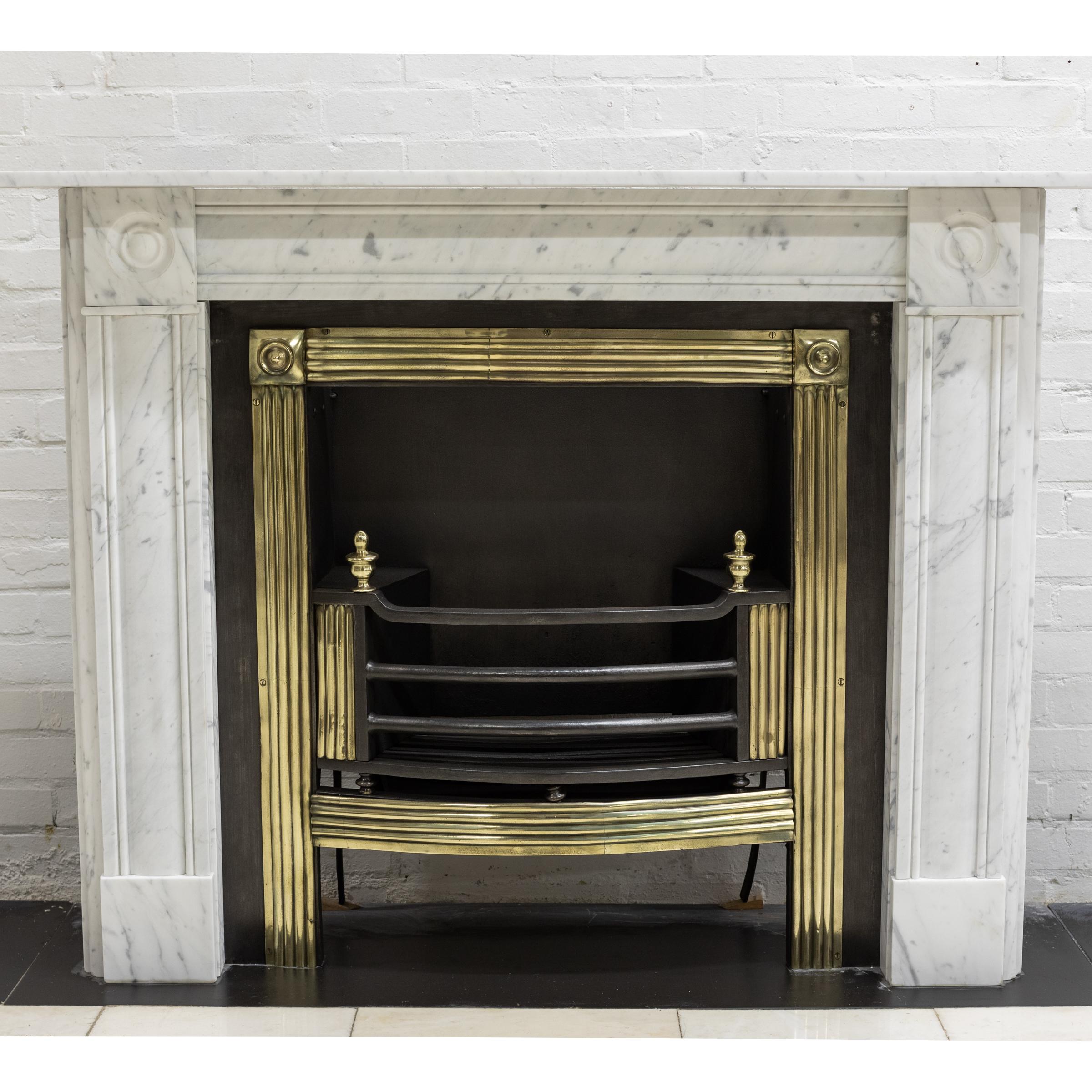 Splendide grille de table de cuisson Regency antique avec cadre en laiton cannelé en vente 3