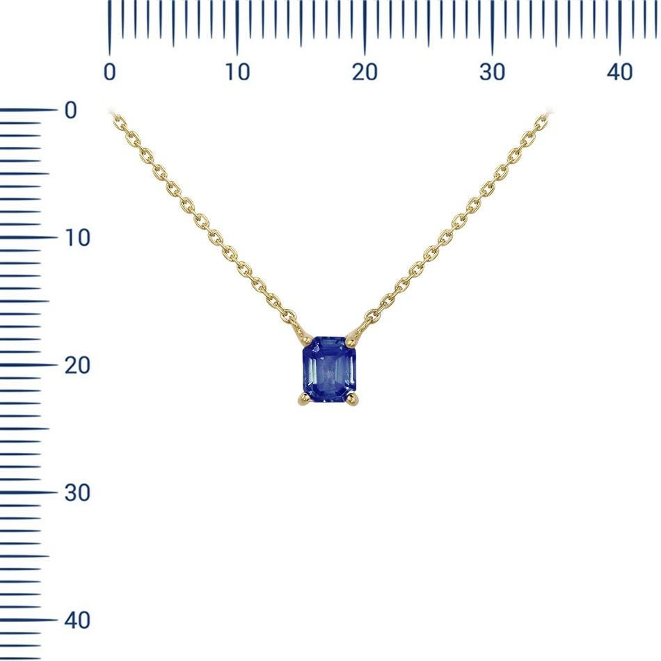 Collier jaune en or 14 carats (boucles d'oreilles assorties disponibles)

Saphir bleu 1-0,65 Т(2)/2-

Poids 2,01 grammes
Longueur 45 centimètres 

Forte de l'héritage des anciennes traditions de la haute joaillerie suisse, NATKINA est une marque de
