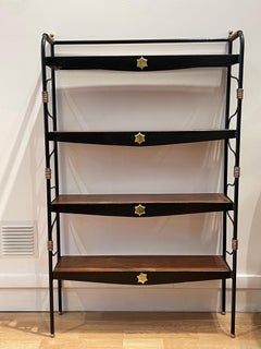 Splendid bookcase, Jacques Adnet, 1955, France