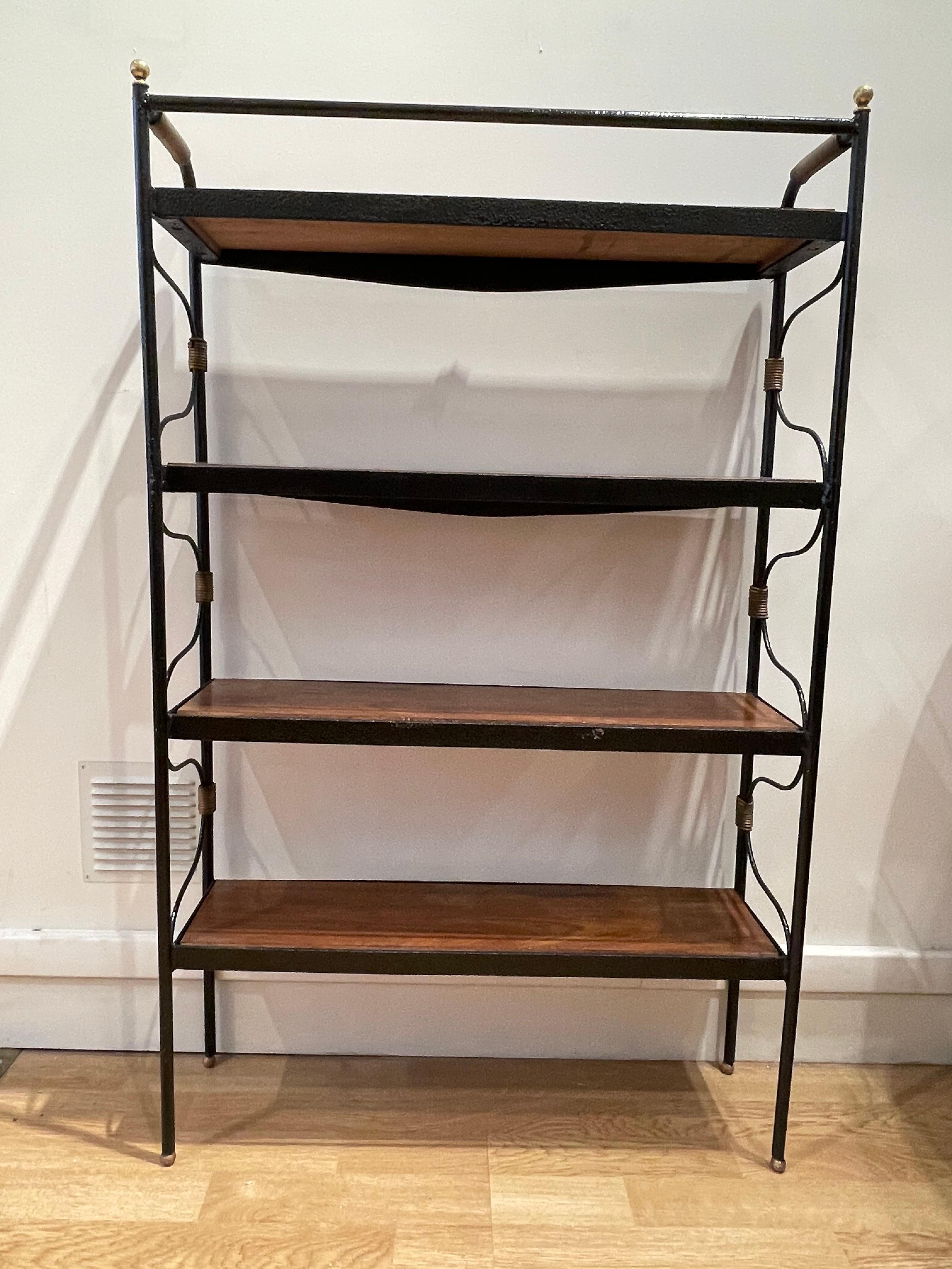 French Splendid bookcase  by Jacques Adnet, 1955, France For Sale