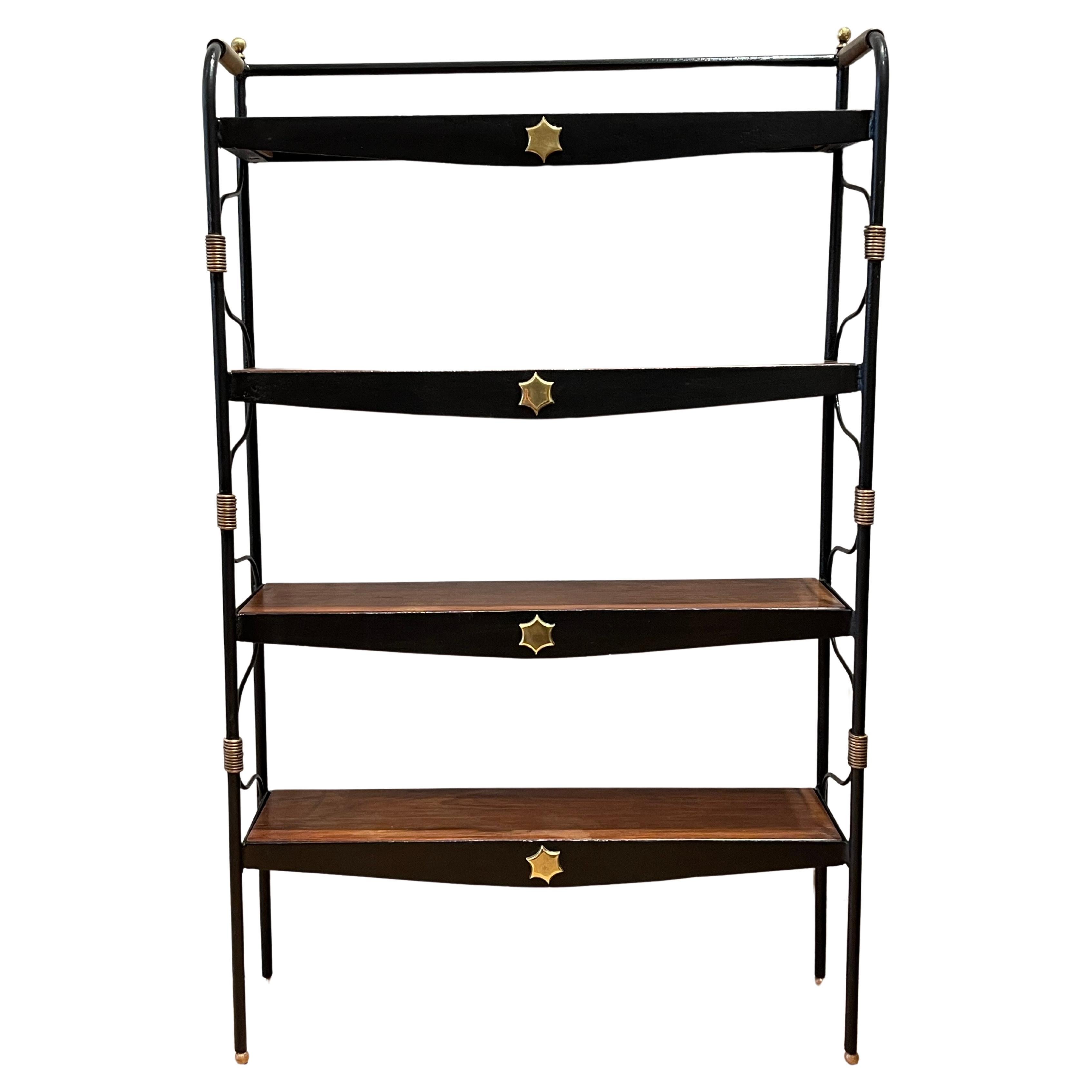 Prächtiges Bücherregal  Jacques Adnet, 1955, Frankreich, Frankreich