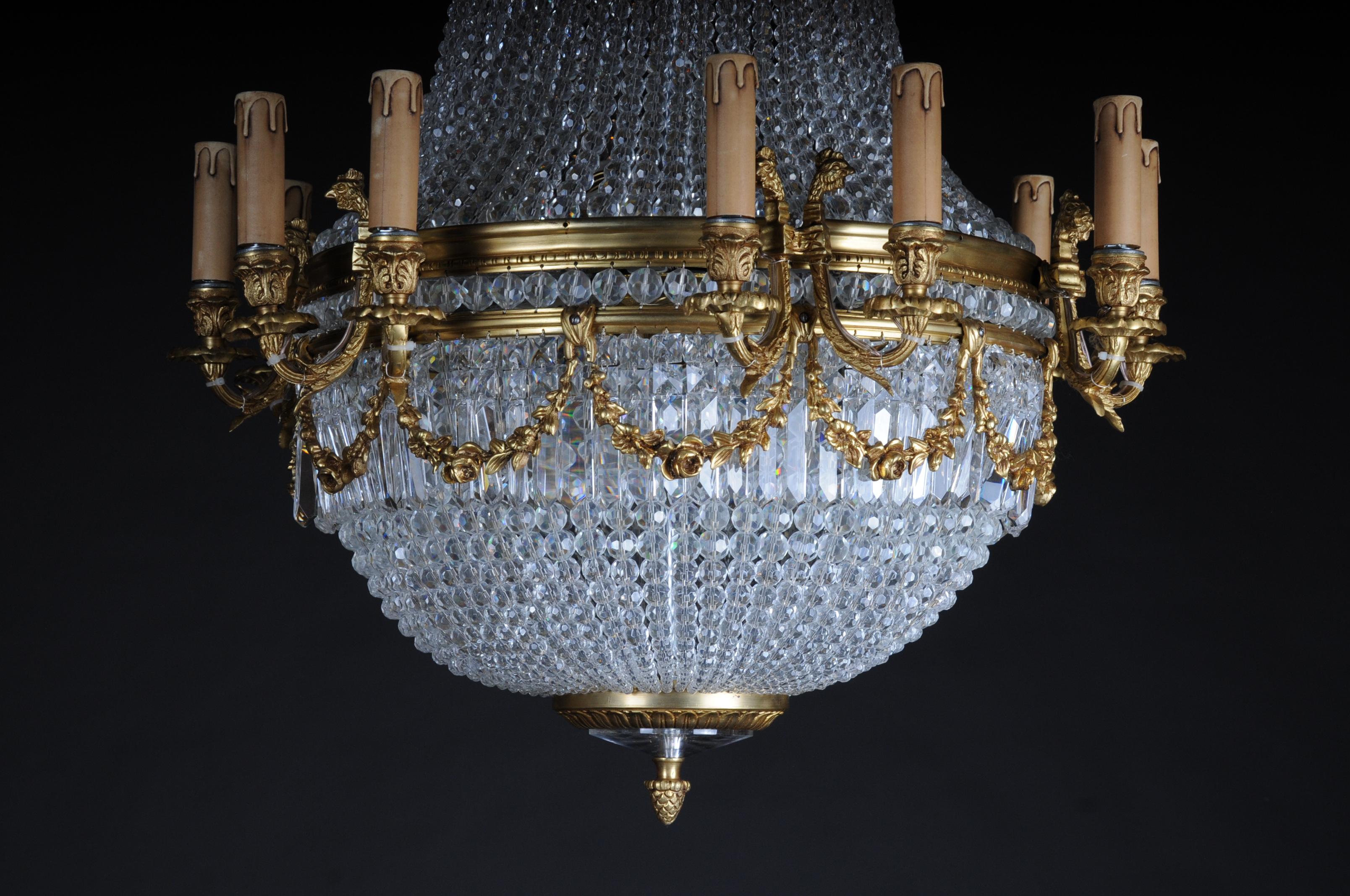 Magnifique lustre/lustre de style Louis XVI  en vente 3