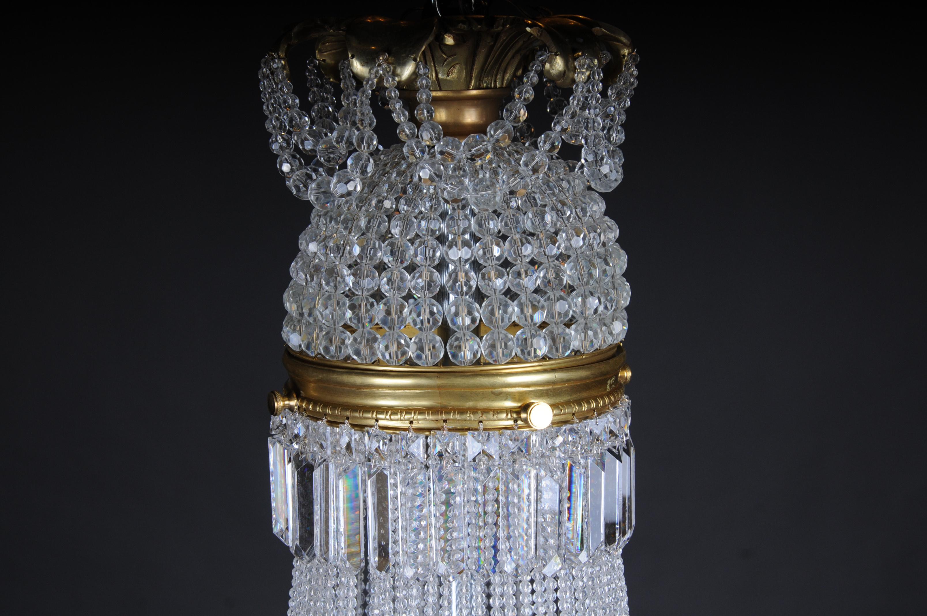 Doré Magnifique lustre/lustre de style Louis XVI  en vente