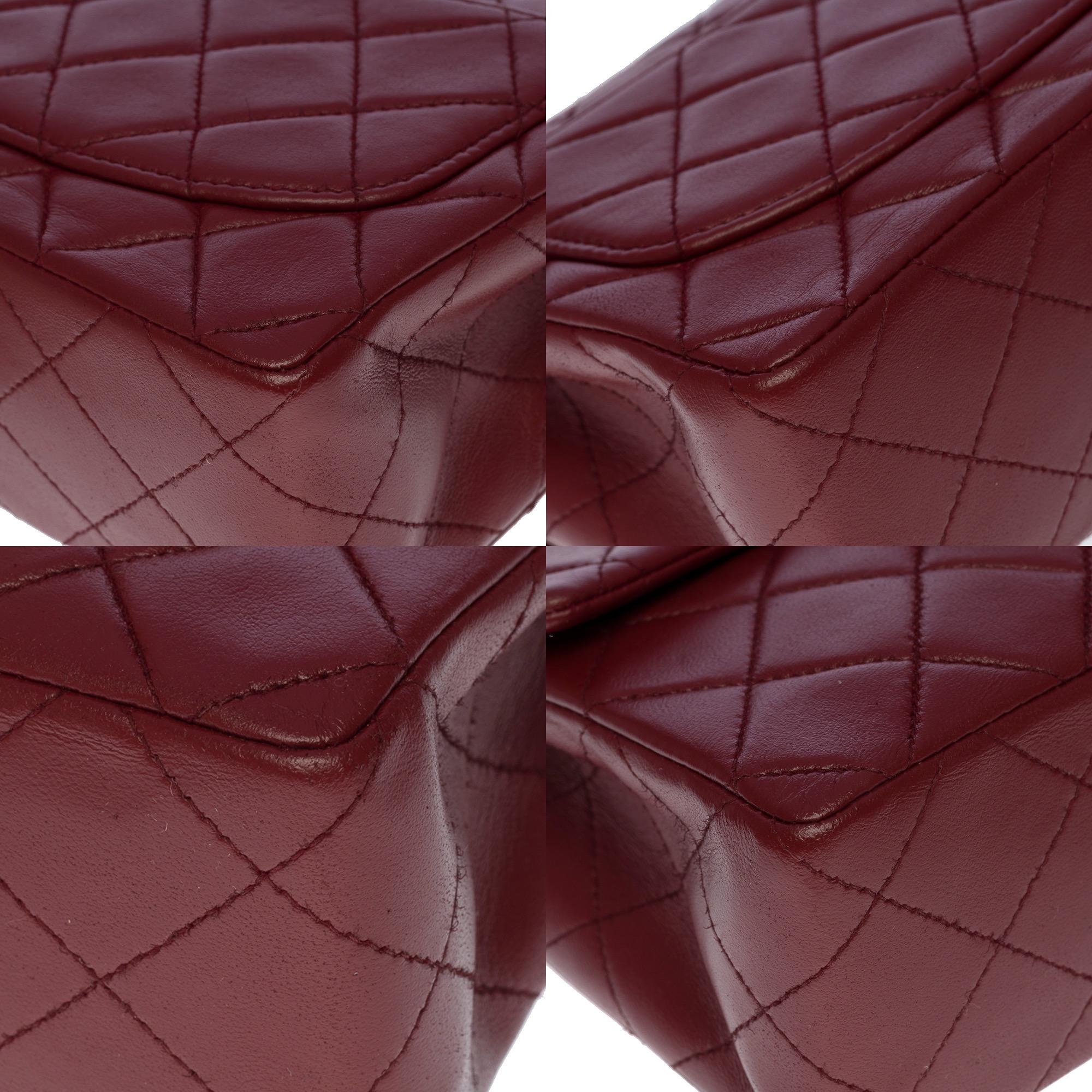 Splendid Chanel Timeless Mini flap bag in burgundy quilted leather, GHW 3