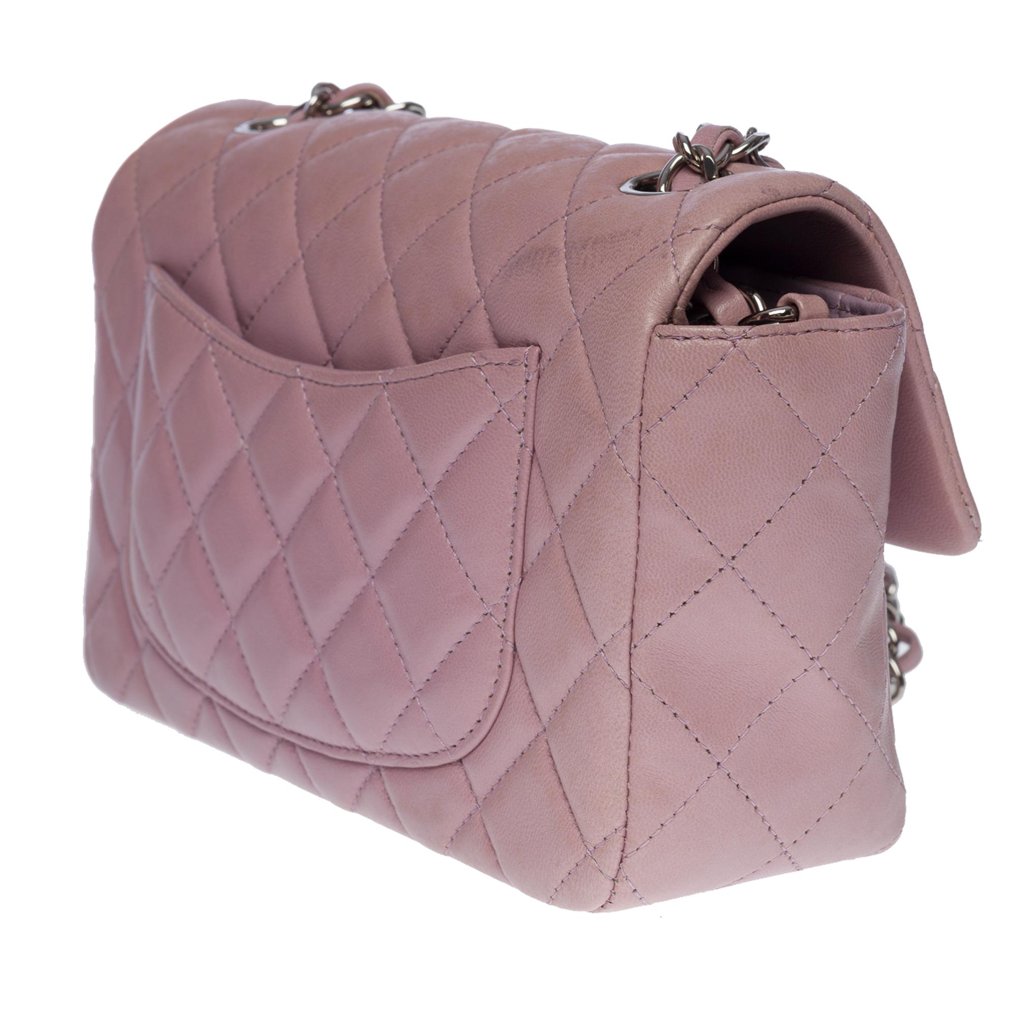 Splendid Chanel Timeless Mini Flap bag in lilac quilted lambskin leather, SHW 1