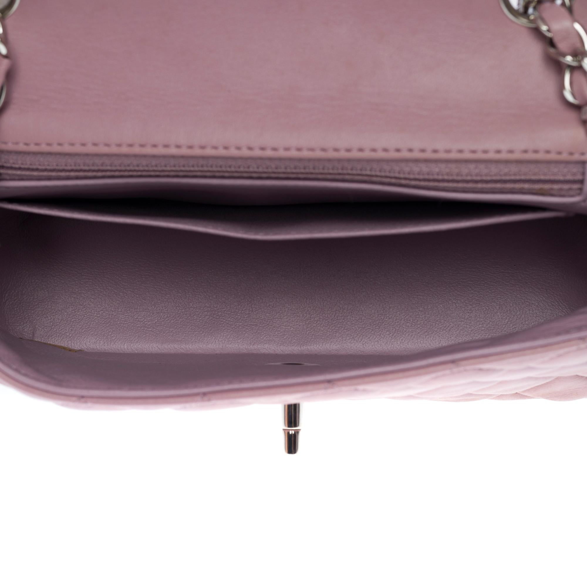 Splendid Chanel Timeless Mini Flap bag in lilac quilted lambskin leather, SHW 4