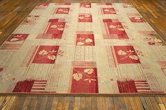 Espléndida Contemporaneidad Alfombra tejida a mano de punto de aguja con trama plana Seda Destacados