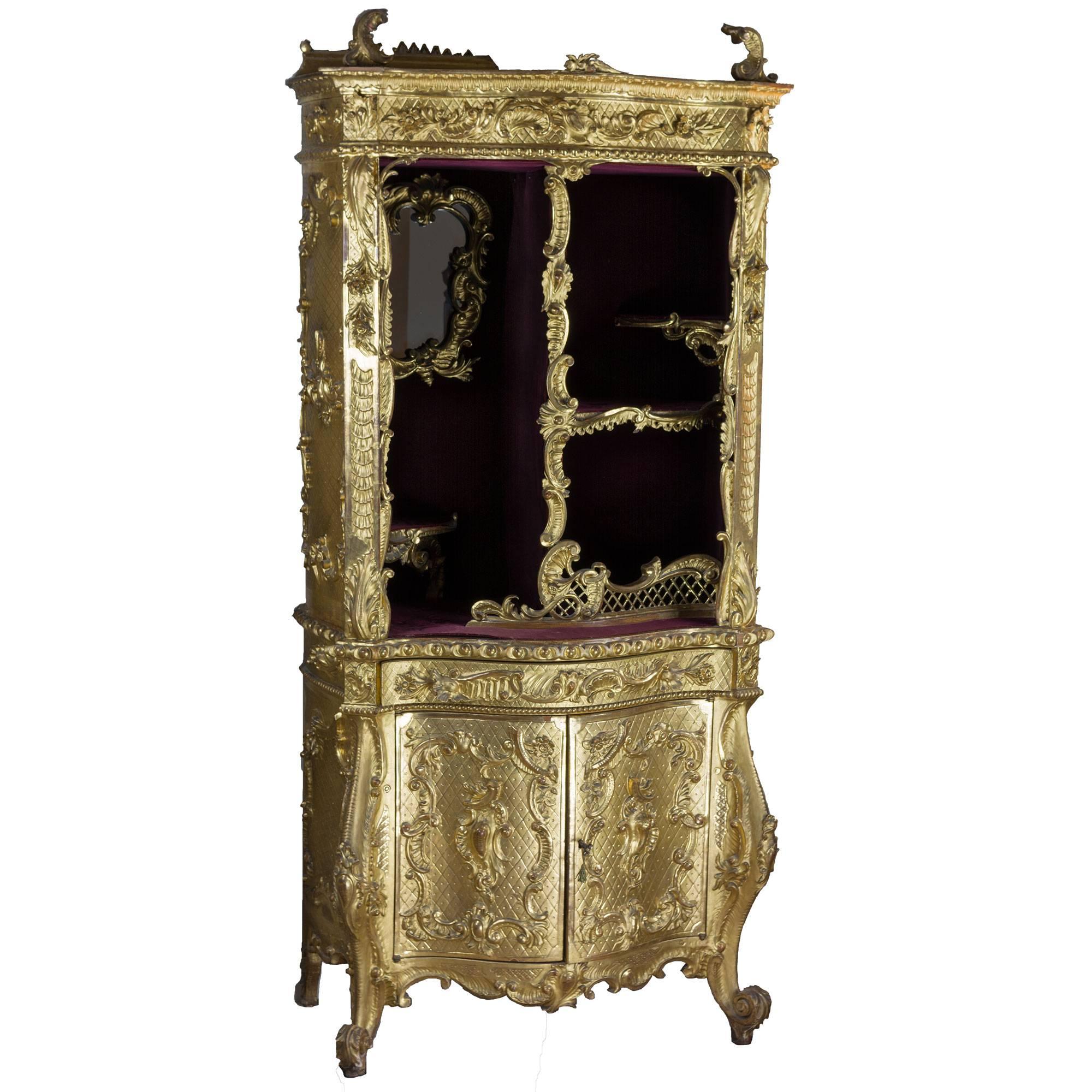 Splendid Display Cabinet in the Rococo Style