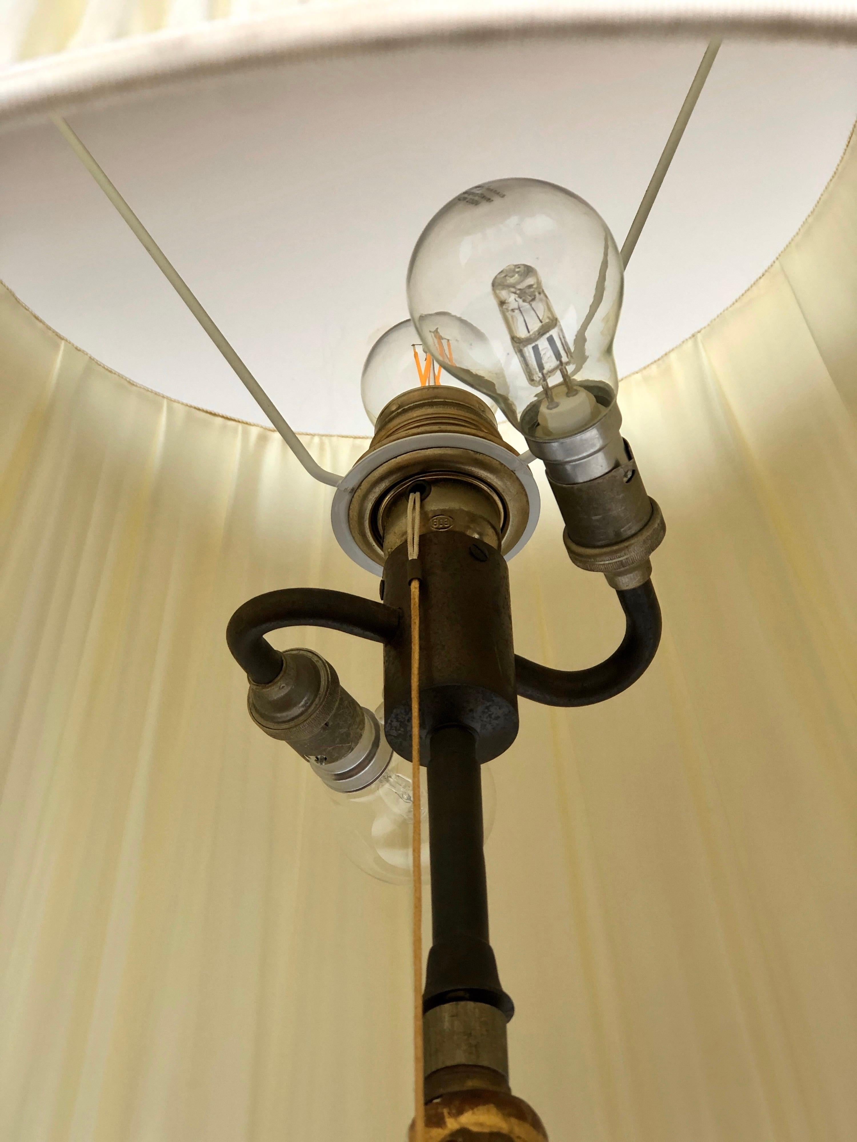 Splendid Floor Lamp Murano Etched Glass, 1950 5