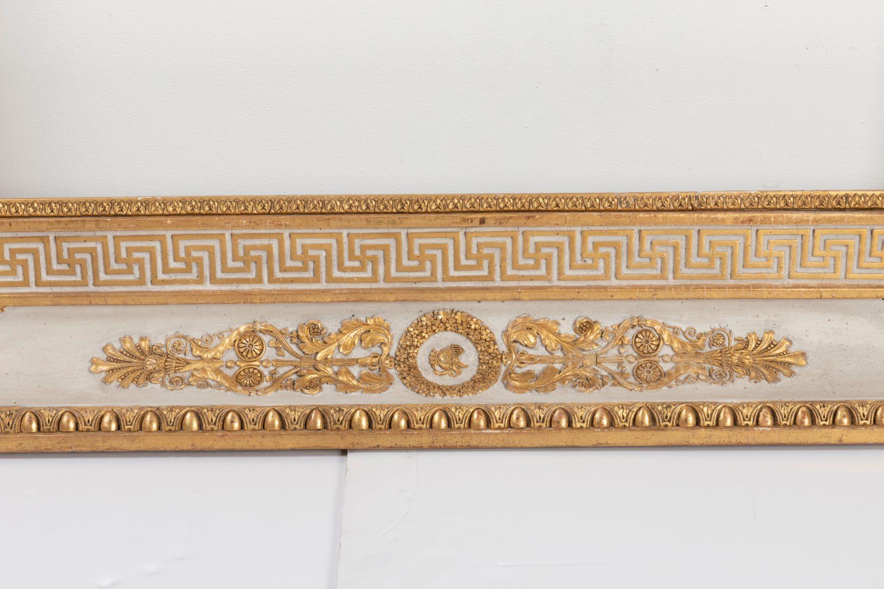Stucco Splendid French Empire Carved Giltwood Frame or Mirror France Early 19th Century For Sale