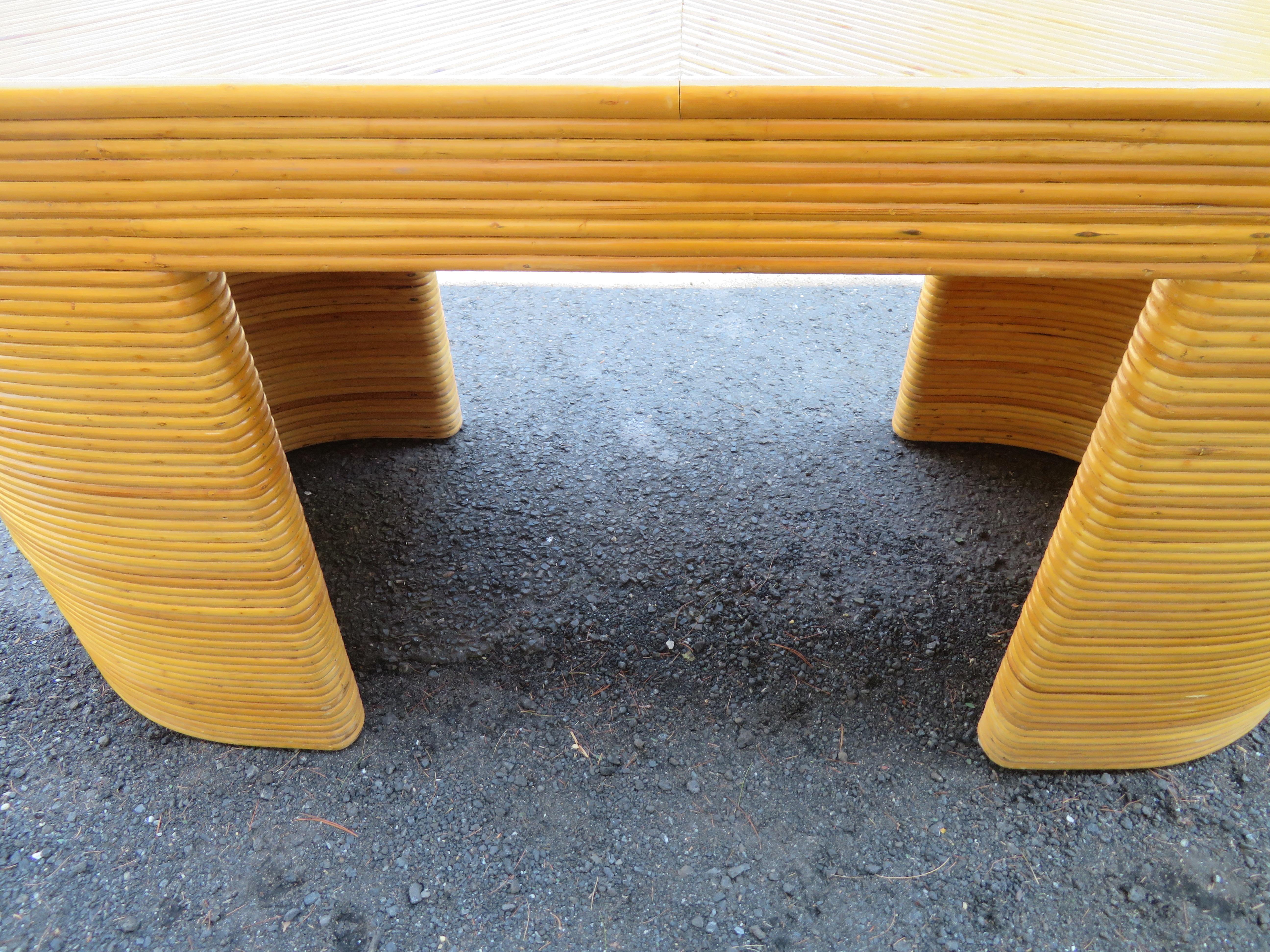 Splendid Reed Bamboo Desk Chair Mid-Century Modern For Sale 7