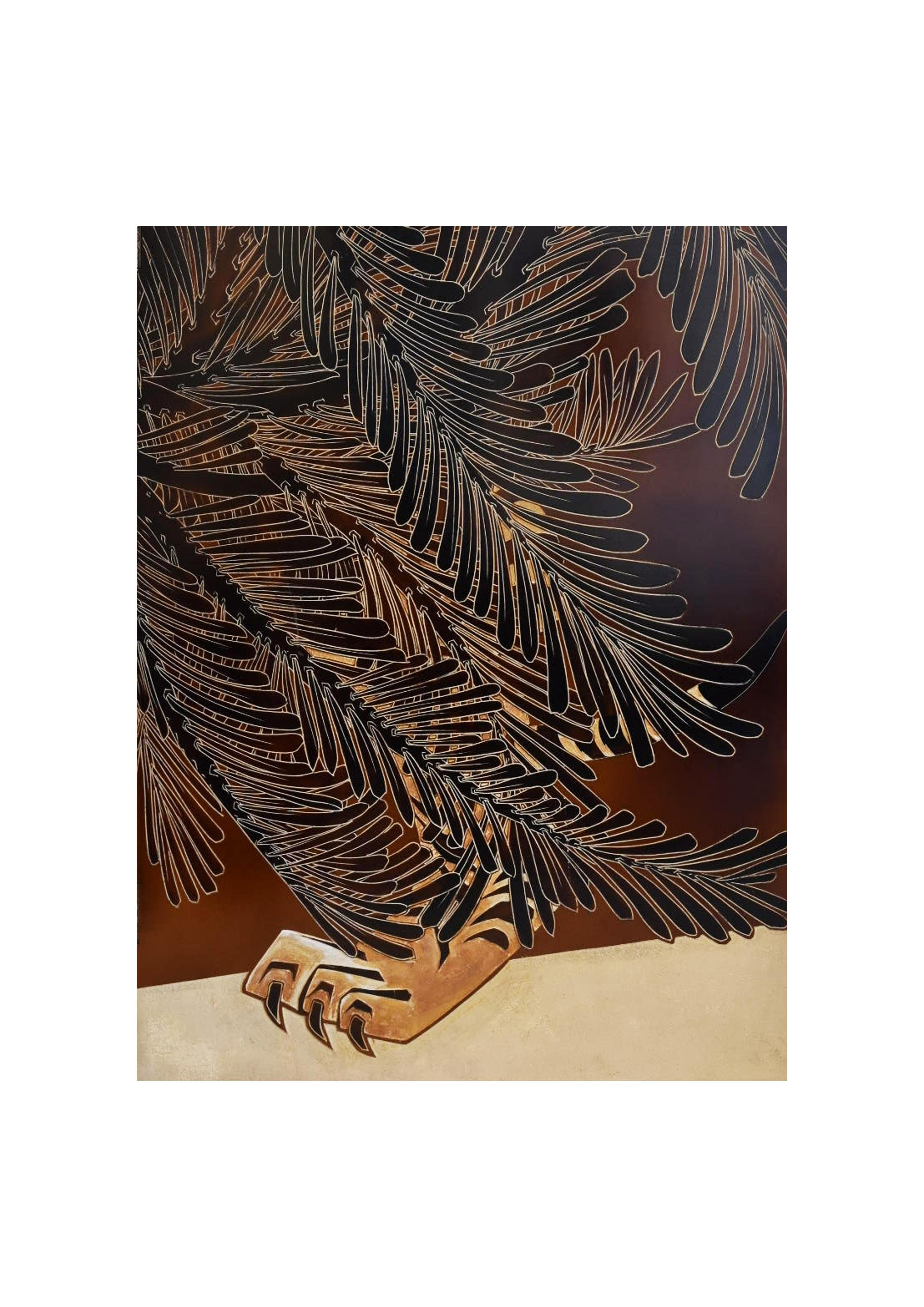 Lacquered Splendid Louis Midavaine Screen, 1888-1978 For Sale