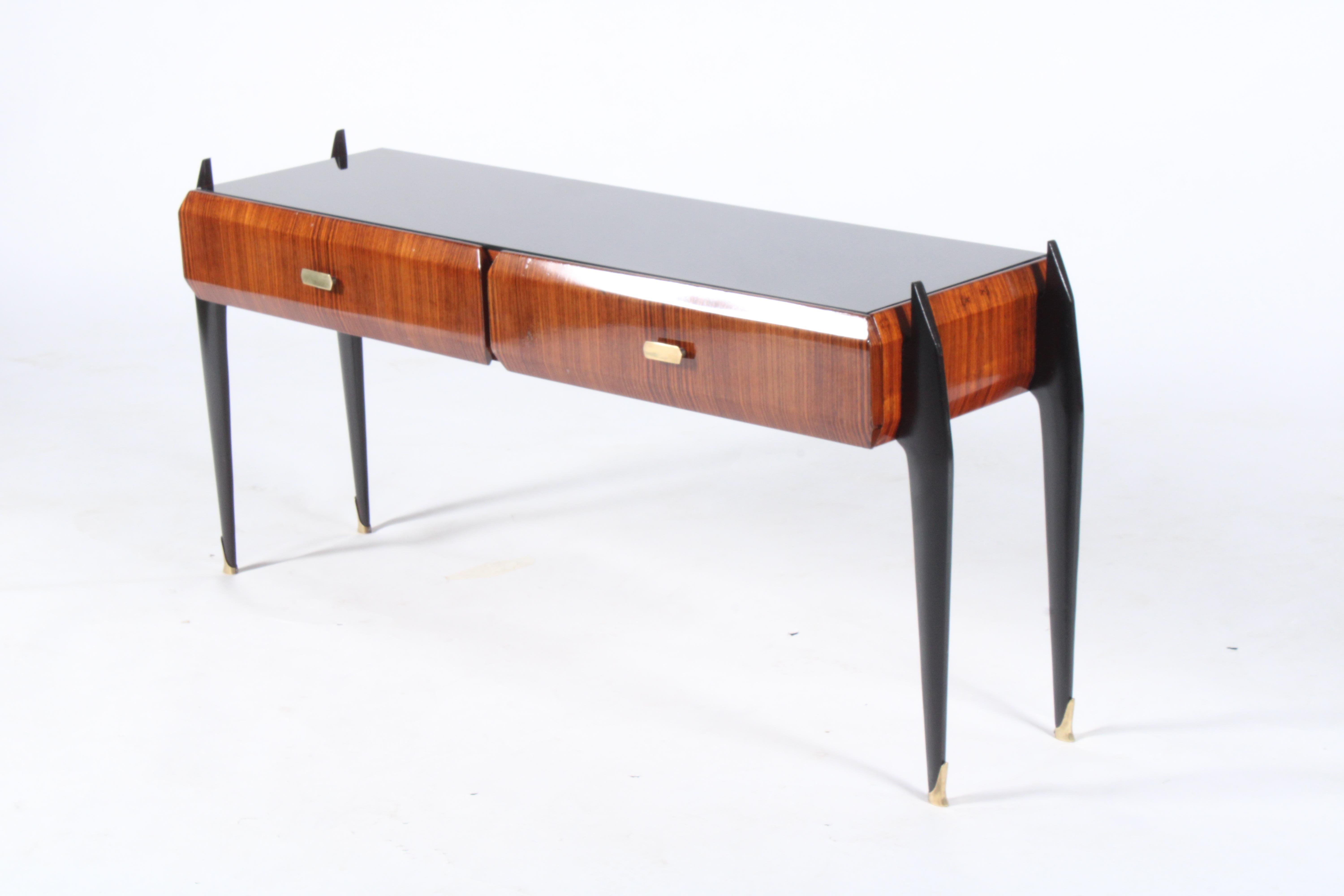 Mid-Century Modern Splendid Mid Century Italian Low Console Table / Media Table  For Sale