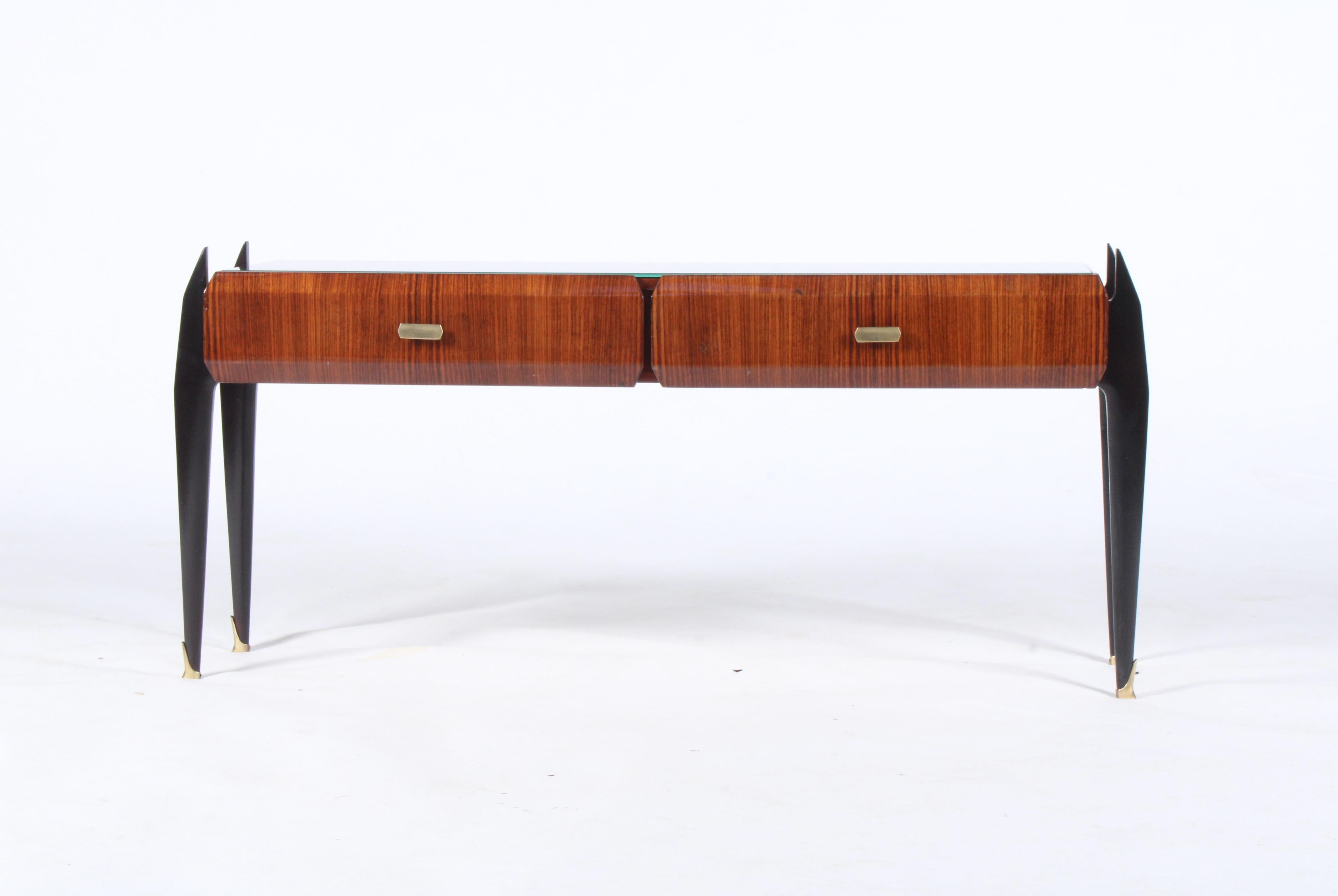 Mid-20th Century Splendid Mid Century Italian Low Console Table / Media Table  For Sale