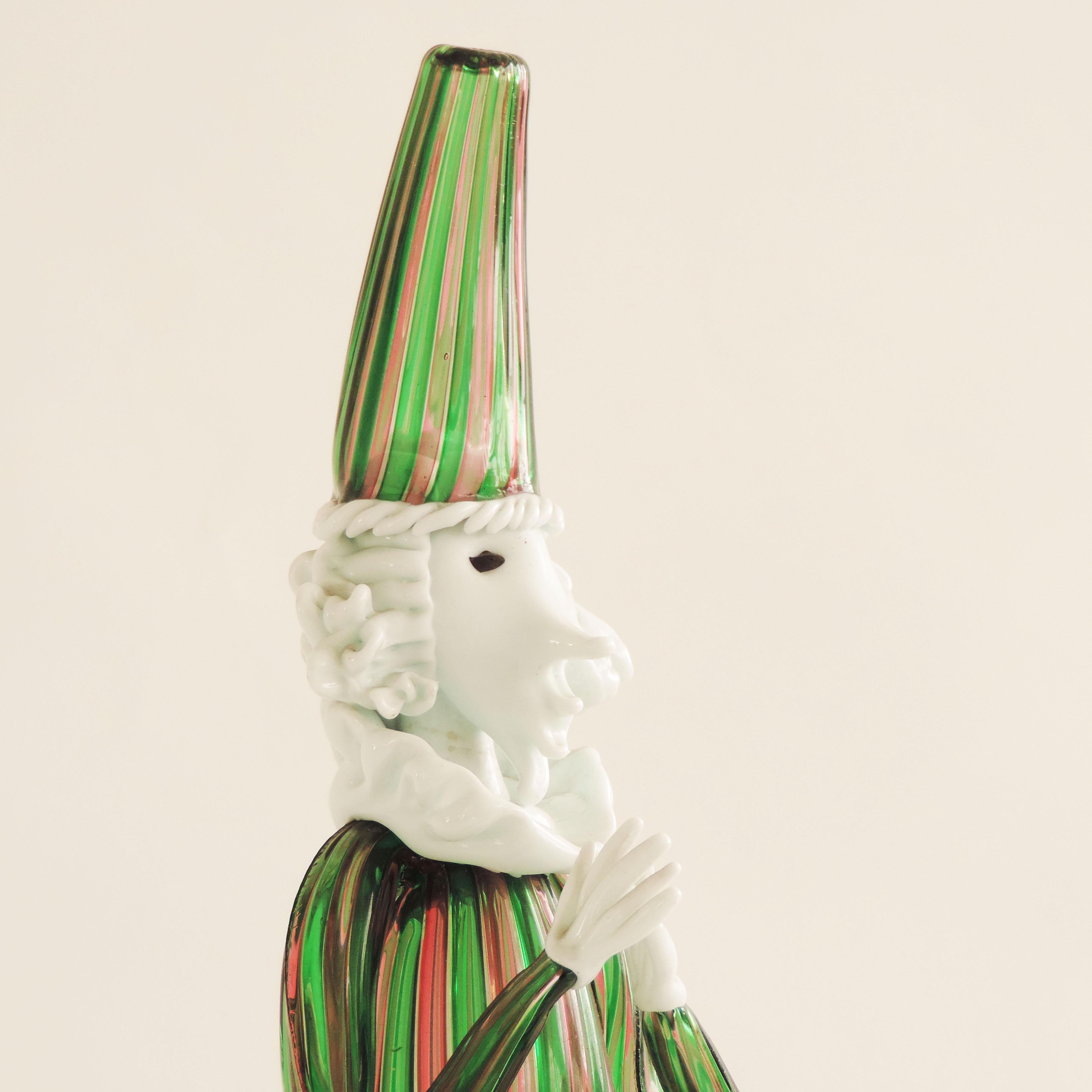 Wunderschönes Paar Murano-Figuren, Italien 1950er Jahre im Angebot 6