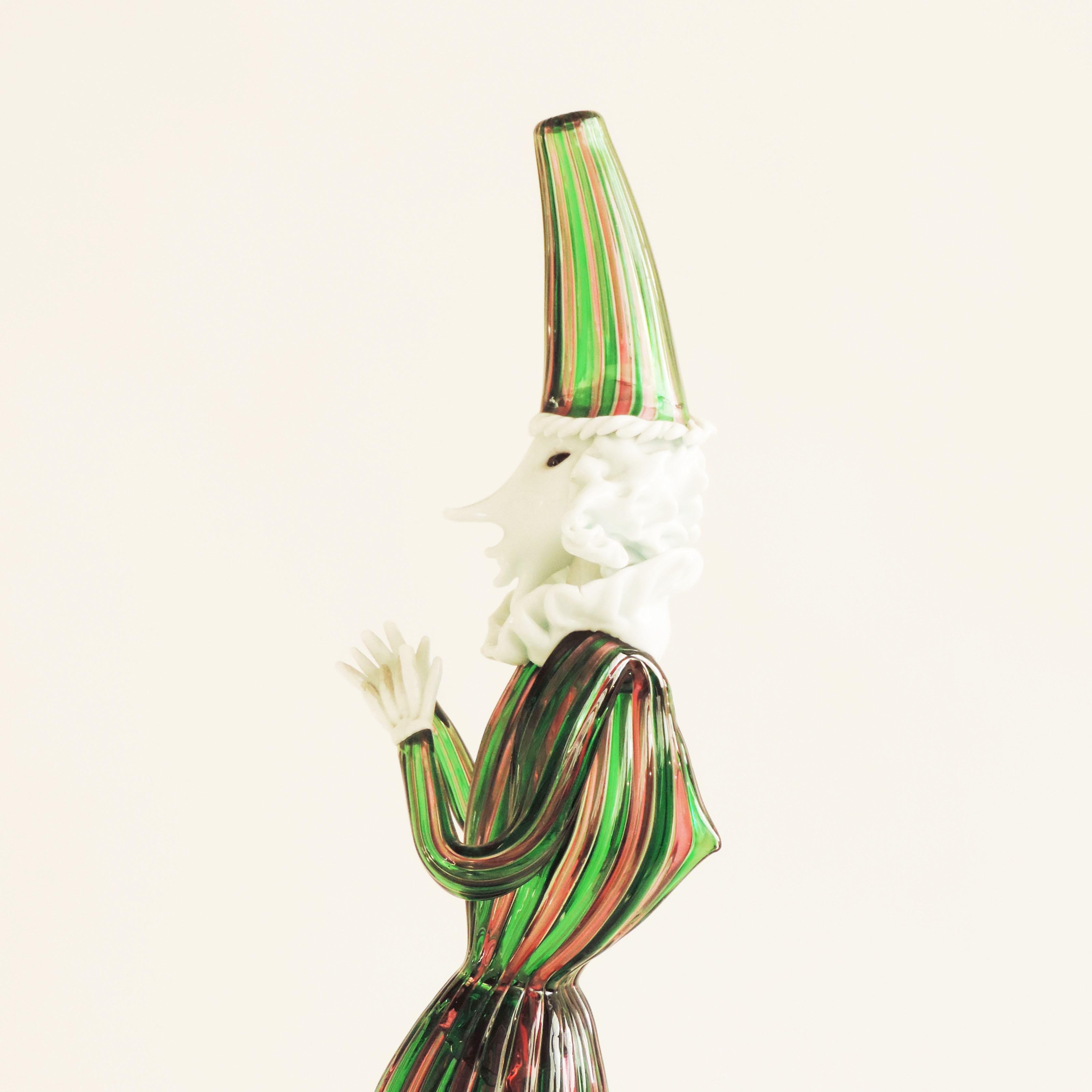 italien Splendide paire de figurines de Murano, Italie, années 1950 en vente