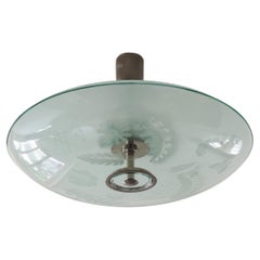 Wunderschöne Pietro Chiesa Floreal-Deckenleuchte im Art déco-Stil für Fontana Arte, 1930er Jahre