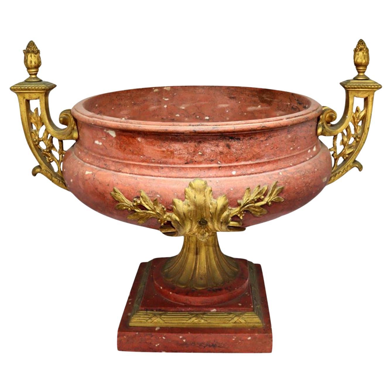 19th Century Terracotta Red Clay Chinese Dragon Vase with Stand at