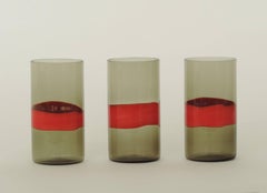 Splendid Set of 12 Drinking Glasses by Fulvio Bianconi for Venini