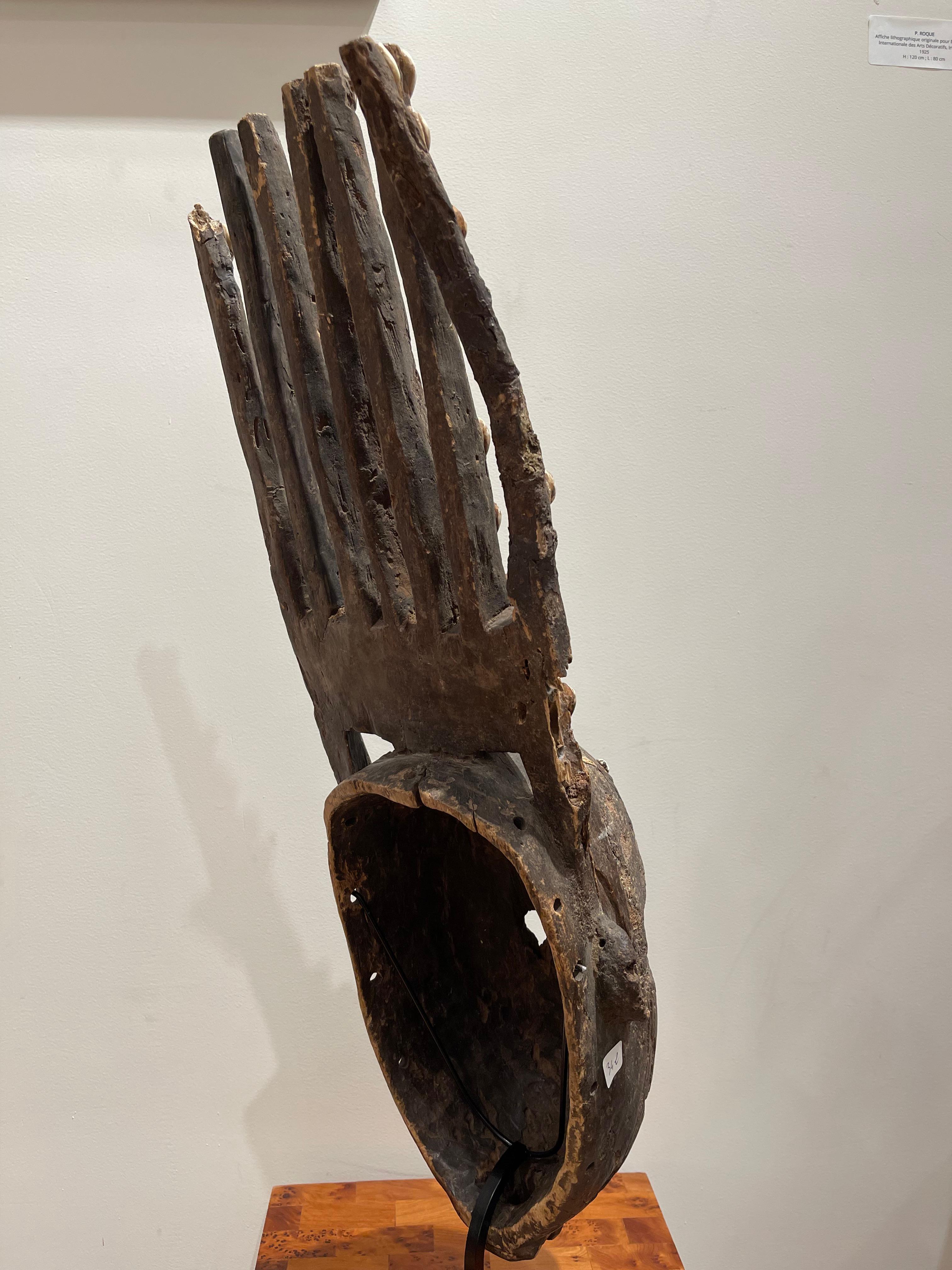 Splendide masque de sept béliers Ntomo, population de Bamana, Mali, 1930-1940 en vente 7