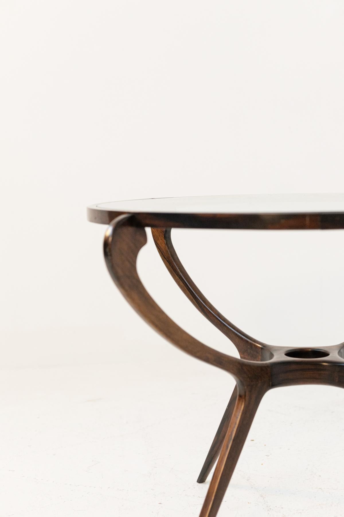 Splendid Side Table in Precious Wood by Giuseppe Scapinelli 4