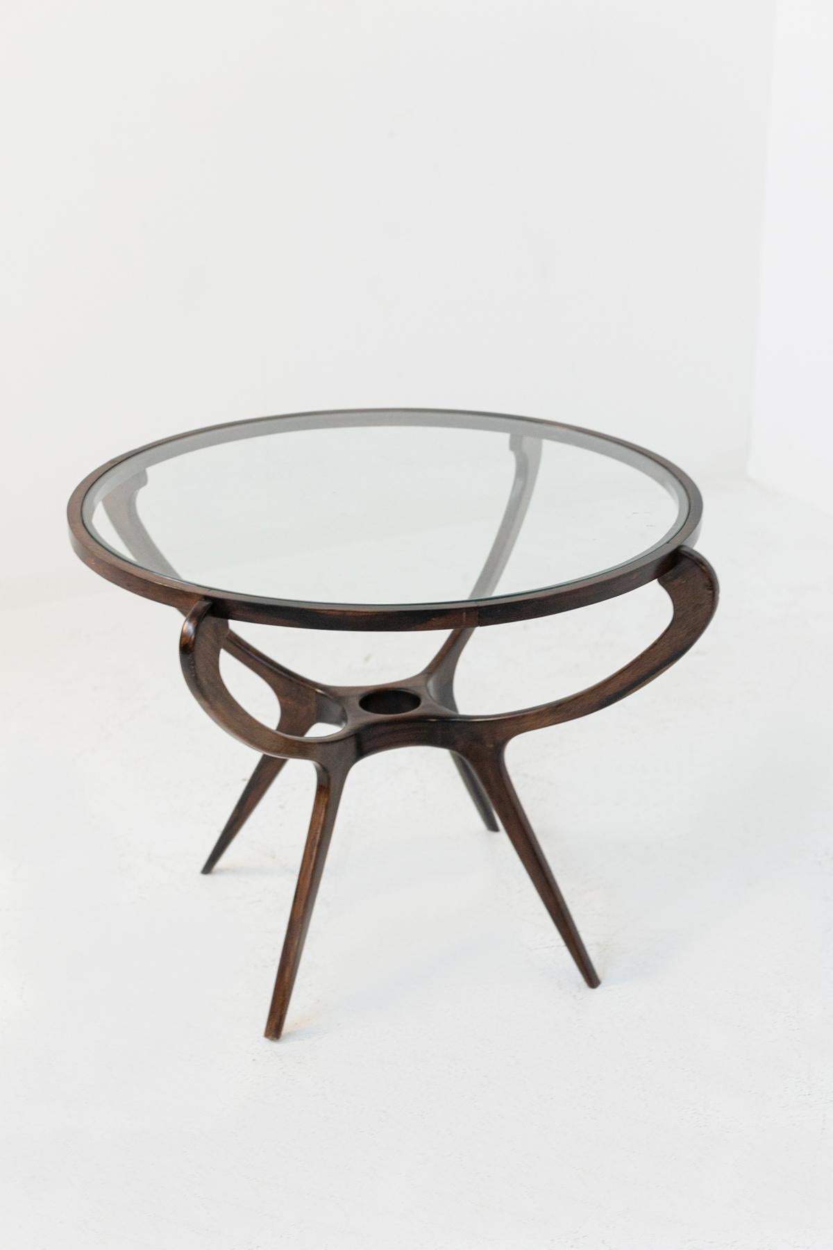 Splendid Side Table in Precious Wood by Giuseppe Scapinelli 2
