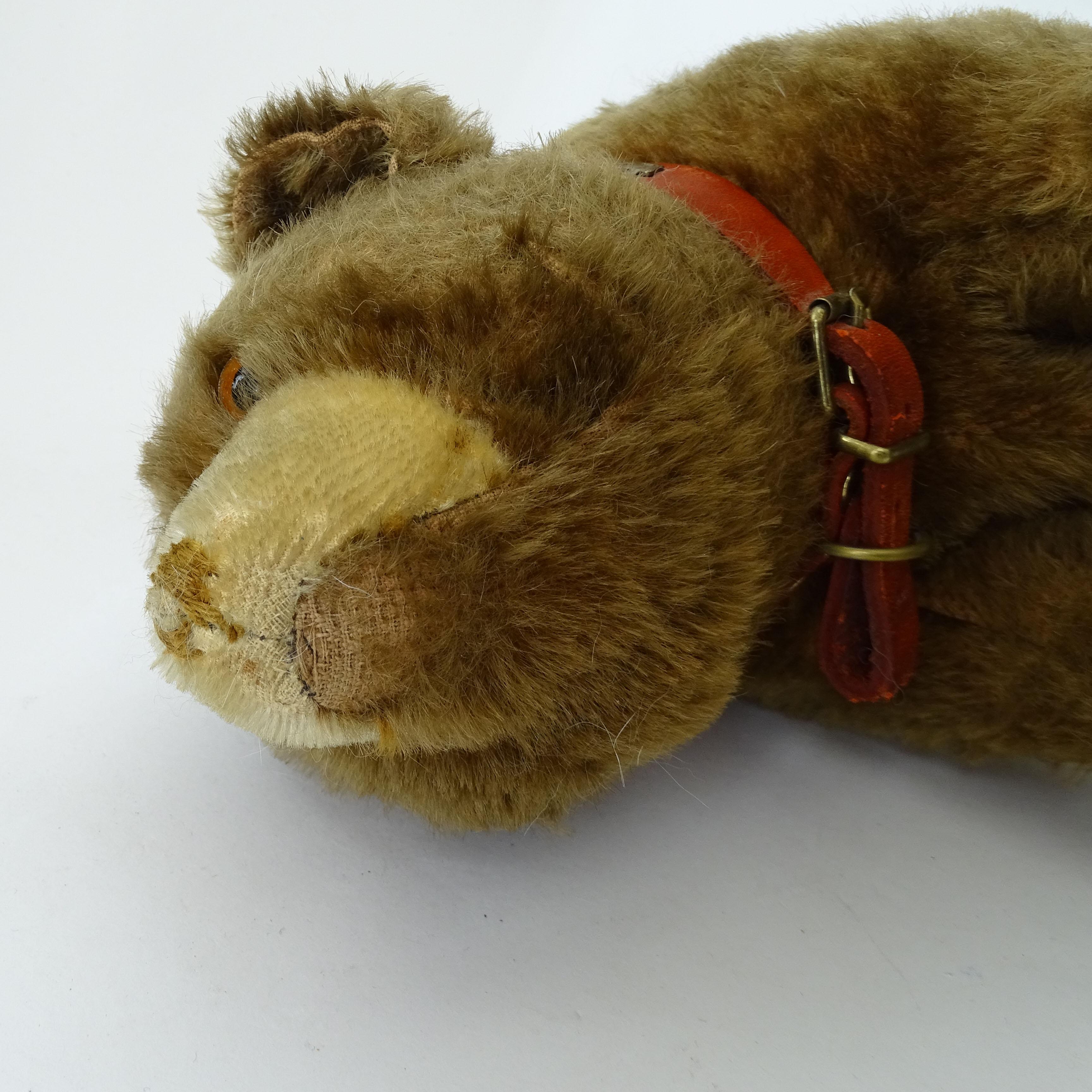 Splendid Steiff Mohair Teddy Bear on Wheels, Germany 1920s For Sale 7