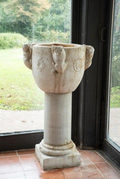 Splendid Stone Font from Istria, Veneto, 16th century