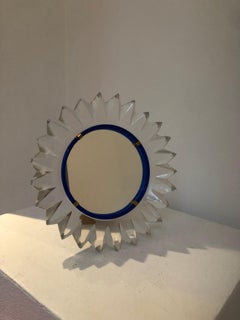 Splendido specchio da sole Maison Lalique Francia, anni '50