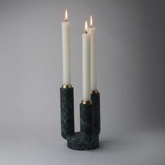 Splendido Green Alpi Marble Candle Holder