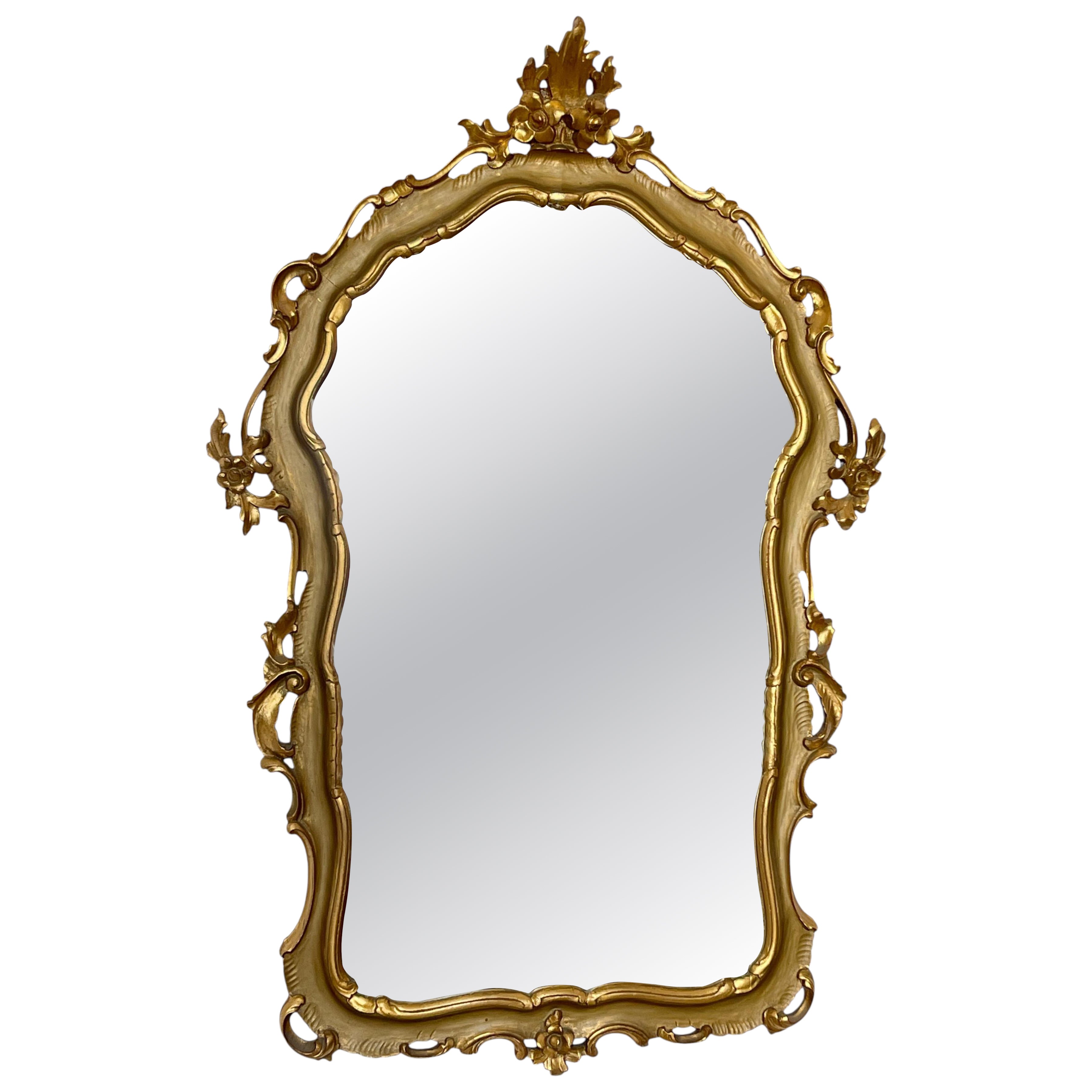 Stunning wall mirror, "Villa Imperiale," 1970s For Sale