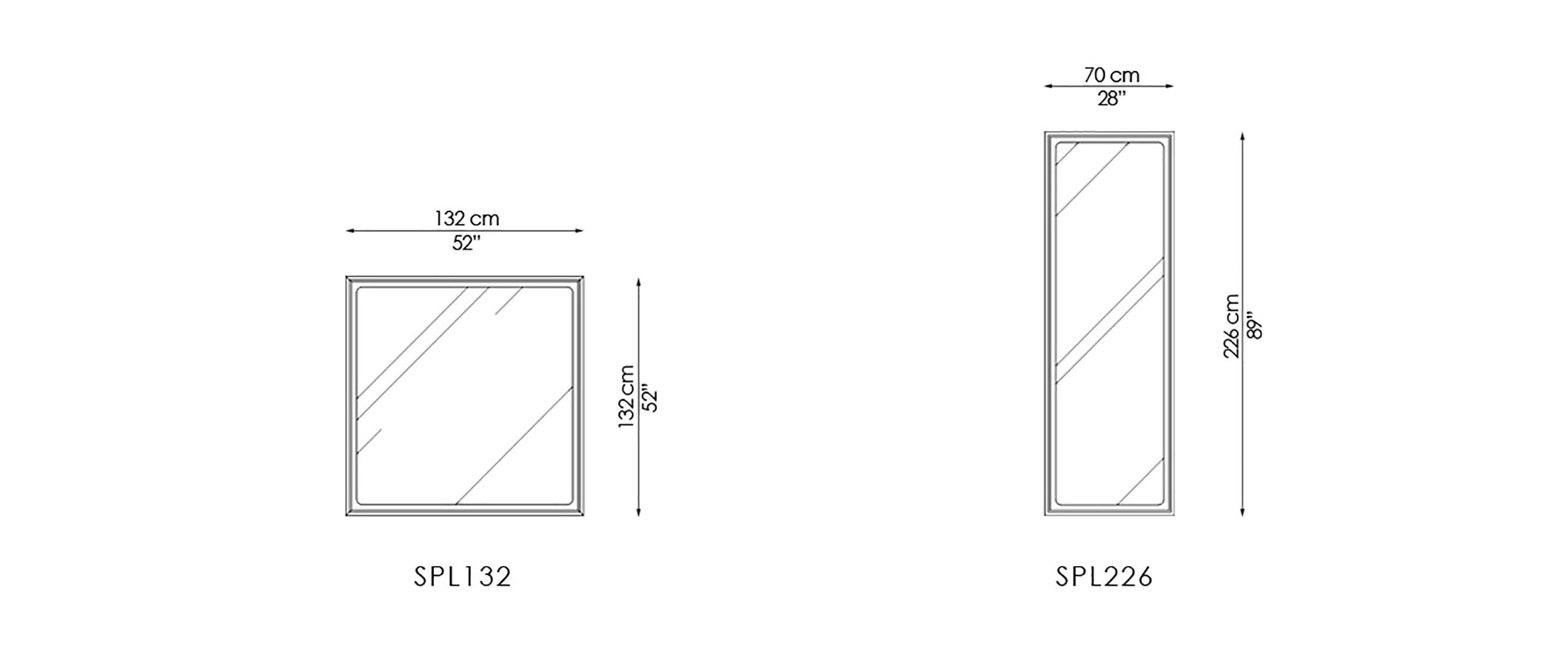 Glass Splendo, the Three-Dimensional Wall Mirror For Sale